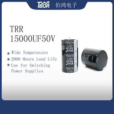 ตัวเก็บประจุ UPS อุณหภูมิกว้าง 15000UF50V Capacitor อายุการใช้งานยาวนาน