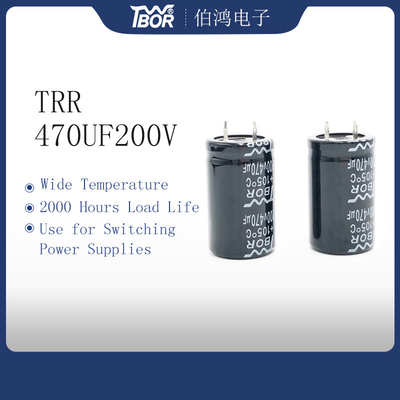 LOW ESR 470UF 200V ตัวเก็บประจุแบบอิเล็กโทรไลต์ 22X40MM กันระเบิด