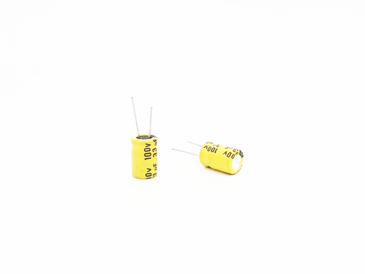 ตัวเก็บประจุอุณหภูมิสูง 2000 ชั่วโมง 33UF100V ESR ต่ำ ความคลาดเคลื่อน 20%