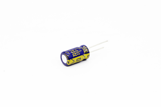 1UF200V ตัวเก็บประจุอลูมิเนียมอิเล็กโทรลีติค ESR ต่ำ 6.3x11 มม. 8000 ชั่วโมง