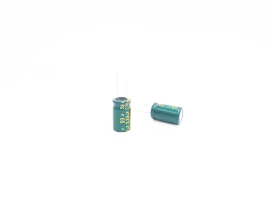 ตัวเก็บประจุไฟ LED 10X16 มม. 220UF50V ตัวเก็บประจุอลูมิเนียมอิเล็กโทรลีติค