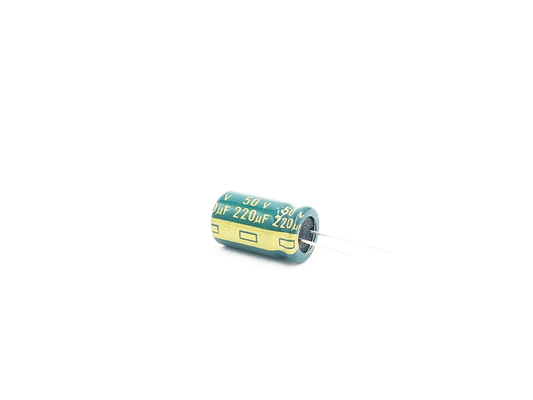 ตัวเก็บประจุไฟ LED 10X16 มม. 220UF50V ตัวเก็บประจุอลูมิเนียมอิเล็กโทรลีติค