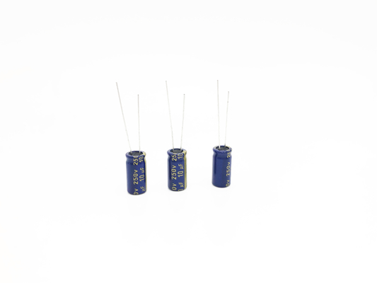 10UF 250V 8x16mm Radial Electrolytic Capacitors 20% Tolerance