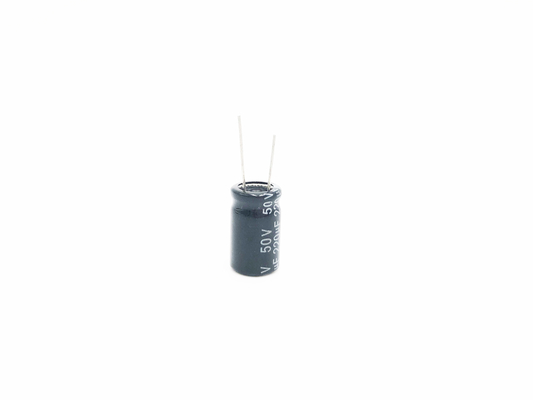 SMR 220UF 50V ตัวเก็บประจุอลูมิเนียมอิเล็กโทรลีติคแบบเรเดียล 10X17MM