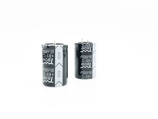 35X50mm 6800UF 80V Capacitor ตัวเก็บประจุแบบอิเล็กโทรไลต์อุณหภูมิสูง