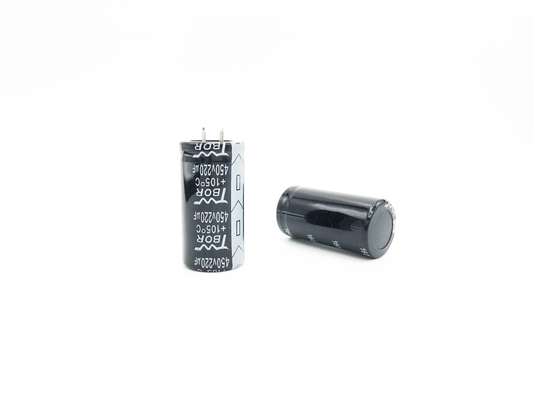 ตัวเก็บประจุอลูมิเนียมอิเล็กโทรลีติคอุณหภูมิกว้าง 220UF450V สำหรับ UPS