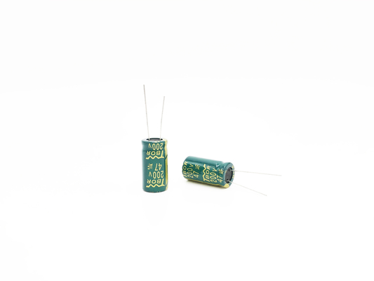 ตัวเก็บประจุแบบอิเล็กโทรไลต์ ESR ความถี่ต่ำความถี่สูง 47UF200V 13x25MM
