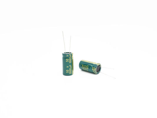 ตัวเก็บประจุไฟ LED 13X25 มม. ความถี่สูง 1,000 Uf 50 Volt Capacitor
