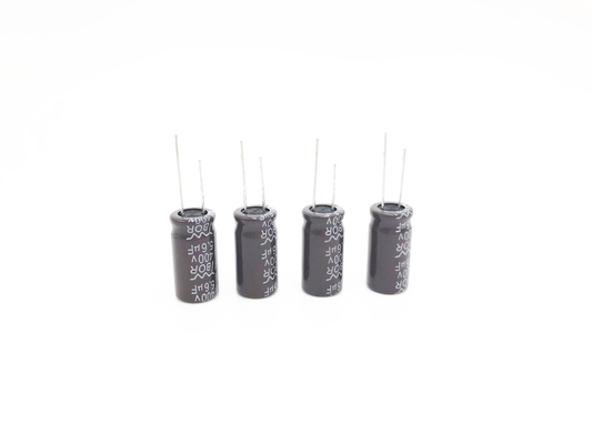 5.6UF400V ตัวเก็บประจุกระแสไฟระลอกสูง 8000 ชั่วโมงตัวเก็บประจุ CFL อายุการใช้งานยาวนาน