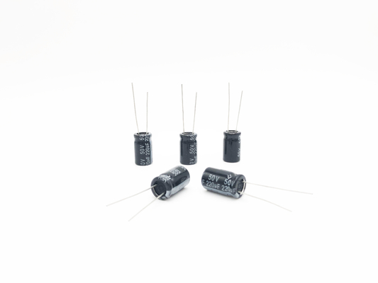 220UF50V 10X17mm ตัวเก็บประจุขนาดเล็ก Radial Type