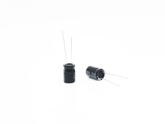 ตัวเก็บประจุขนาดเล็ก TW BOR 330UF35V 10X15 มม. ตัวเก็บประจุแบบเรเดียลอิเล็กโทรไลต์