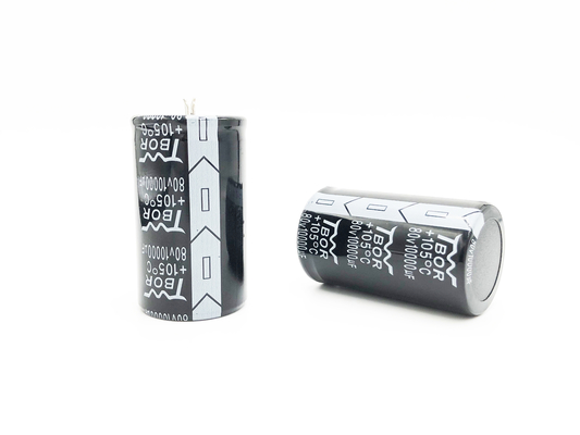 TW BOR 10000UF80V Snap In ตัวเก็บประจุอลูมิเนียมอิเล็กโทรลีติค 35X60mm