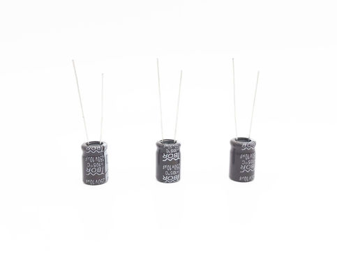 CFL Low ESR ตัวเก็บประจุอลูมิเนียมอิเล็กโทรลีติค 10UF 250V 20% Tolerance