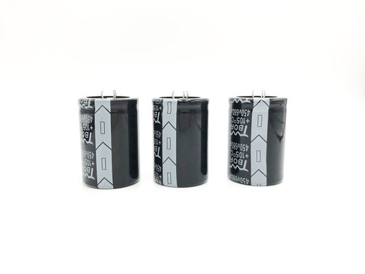 680UF450V 35X60MM ตัวเก็บประจุ UPS Capacitor อุณหภูมิกว้าง Snap In Capacitor