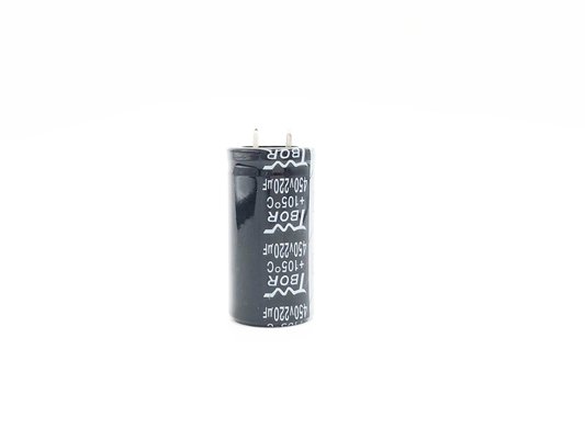 Snap อุณหภูมิกว้างสีดำในตัวเก็บประจุ 450v 220uf TW BOR