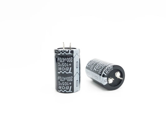 ตัวเก็บประจุ UPS แบบอิเล็กโทรไลต์ความถี่สูง 470UF200V ตัวเก็บประจุแบบสวิตชิ่งพาวเวอร์ซัพพลาย