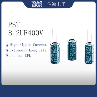 TW BOR 13x20mm 8.2 Uf 400v Capacitor 8000 Hours Load Life