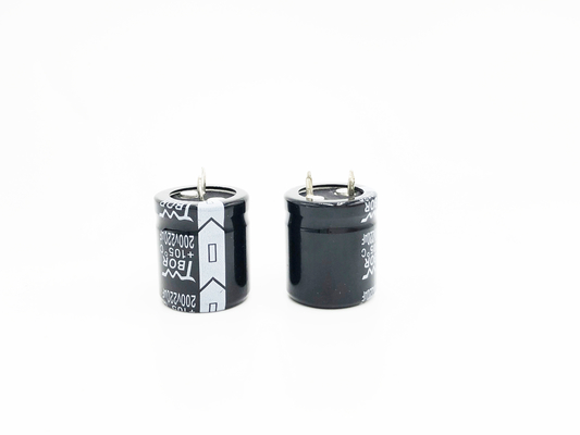LOW ESR 220UF200V ตัวเก็บประจุแบบสวิตชิ่งพาวเวอร์ซัพพลาย 22X25mm