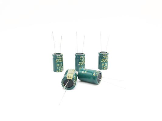 ตัวเก็บประจุอลูมิเนียมอิเล็กโทรไลต์เรเดียล 13x20 มม. 33UF250V