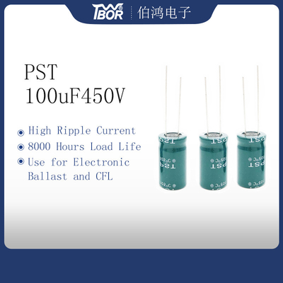ตัวเก็บประจุอินเวอร์เตอร์ 22x40 มม. 100uF 450V