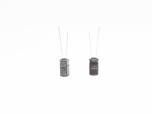 2.2UF400V ตัวเก็บประจุแบบอิเล็กโทรไลต์แรงสูง 8X12 มม. ตัวเก็บประจุกระแสไฟระลอกสูง