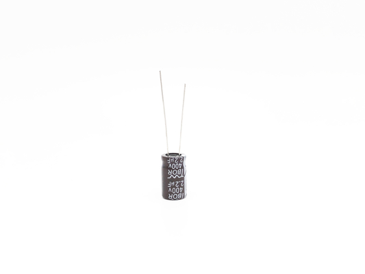 2.2UF400V ตัวเก็บประจุแบบอิเล็กโทรไลต์แรงสูง 8X12 มม. ตัวเก็บประจุกระแสไฟระลอกสูง