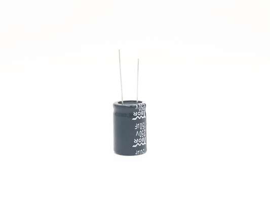 150UF250V 18x25mm วงจรอุณหภูมิสูงตัวเก็บประจุไฟฟ้าโซลาร์เซลล์